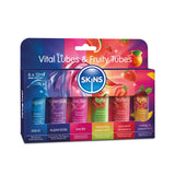 Skins 12ml Vital & Fruity 6 Pack Sex Toy Lube Sampler Set - Save 10% - – Water Silicone Flavoured - Sale United Kingdom Stoke-on-trent