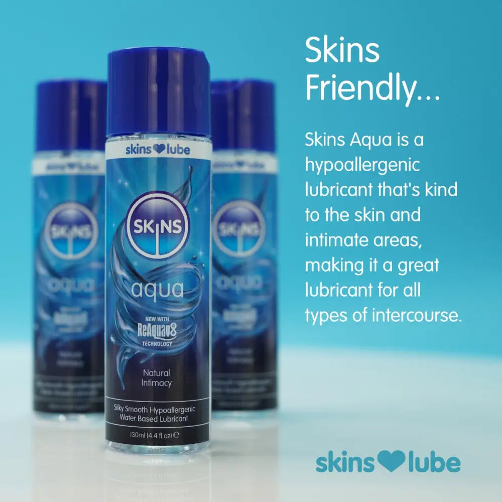 Skins Aqua Water Based Lubricant 4.4 Fl Oz (130ml) - Save 30% - Fl Oz - Fast Shipping - Sale United Kingdom Stoke-on-trent