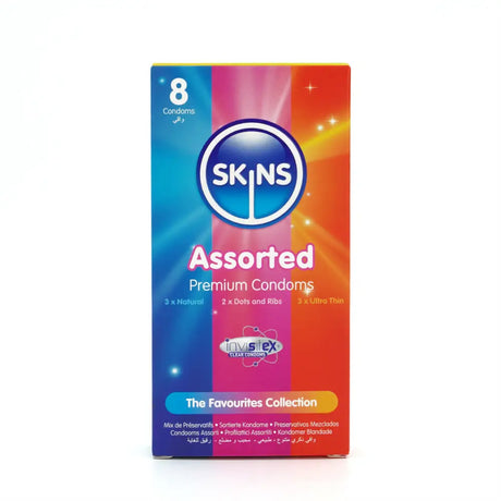 Skins Condoms Assorted 8 Pack - Save 20% - Fast Shipping - Sale United Kingdom Stoke-on-trent