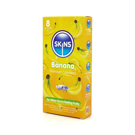 Skins Condoms Banana 8 Pack - Save 20% - Fast Shipping - Sale United Kingdom Stoke-on-trent
