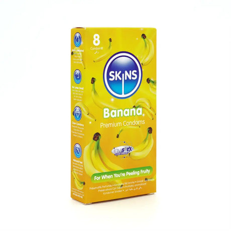 Skins Condoms Banana 8 Pack - Save 20% - Fast Shipping - Sale United Kingdom Stoke-on-trent