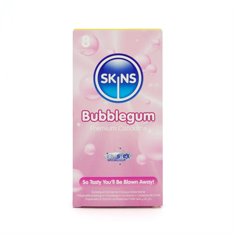 Skins Condoms Bubblegum 8 Pack - Save 20% - Fast Shipping - Sale United Kingdom Stoke-on-trent