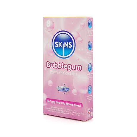Skins Condoms Bubblegum 8 Pack - Save 20% - Fast Shipping - Sale United Kingdom Stoke-on-trent