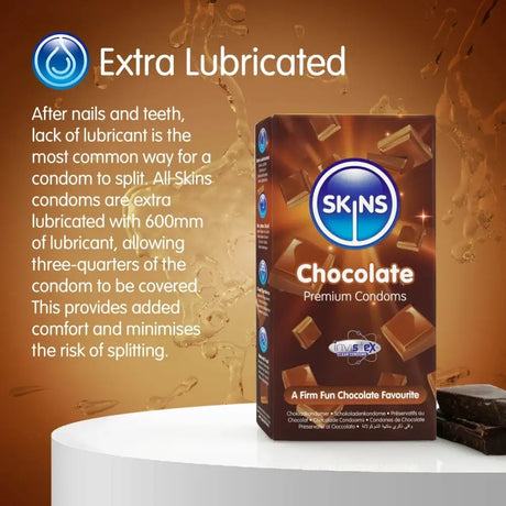 Skins Condoms Chocolate 8 Pack - Save 20% - Fast Shipping - Sale United Kingdom Stoke-on-trent