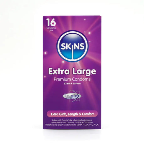 Skins Condoms Extra Large 16 Pack - Save 25% - Fast Shipping - Sale United Kingdom Stoke-on-trent