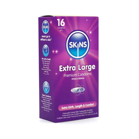 Skins Condoms Extra Large 16 Pack - Save 25% - Fast Shipping - Sale United Kingdom Stoke-on-trent