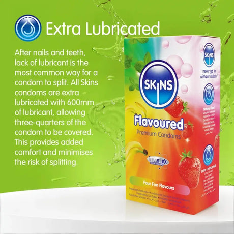 Skins Condoms Flavours 8 Pack - Save 20% - Fast Shipping - Sale United Kingdom Stoke-on-trent