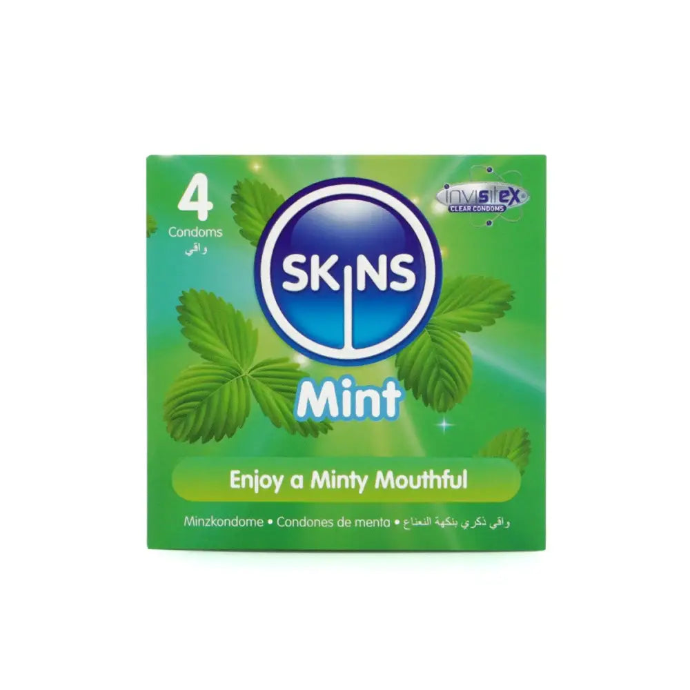 Skins Condoms Mint 4 Pack - Save 35% - Fast Shipping - Sale United Kingdom Stoke-on-trent