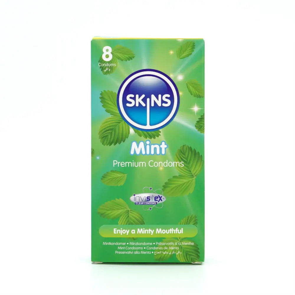 Skins Condoms Mint 8 Pack - Save 20% - Fast Shipping - Sale United Kingdom Stoke-on-trent