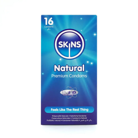 Skins Condoms Natural 16 Pack - Save 25% - Fast Shipping - Sale United Kingdom Stoke-on-trent