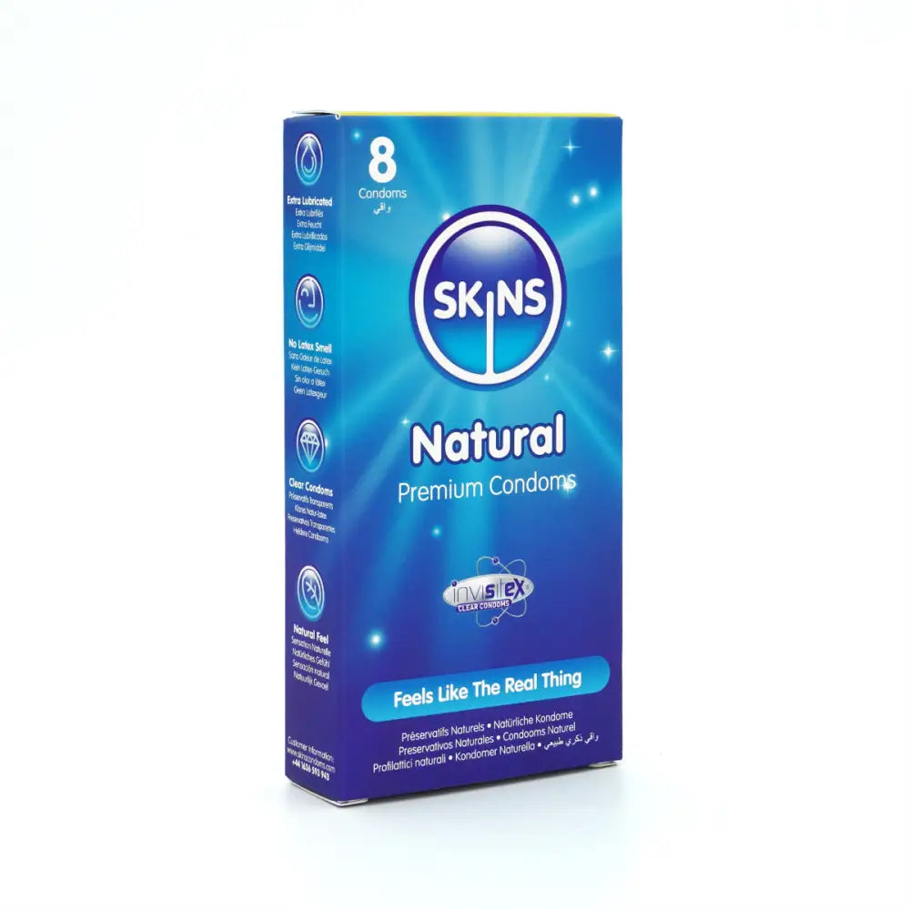 Skins Condoms Natural 8 Pack - Save 20% - Fast Shipping - Sale United Kingdom Stoke-on-trent