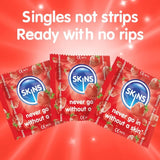 Skins Condoms Strawberry 8 Pack - Save 20% - Fast Shipping - Sale United Kingdom Stoke-on-trent
