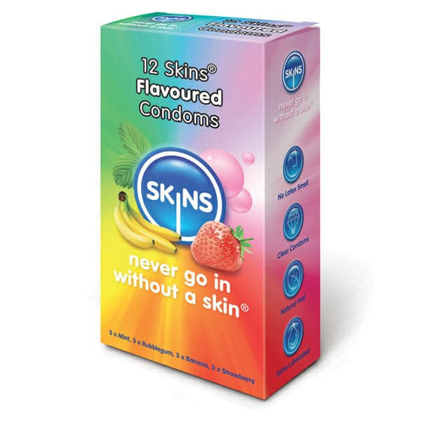 Skins -aromatiserede kondomer 12 -pakke