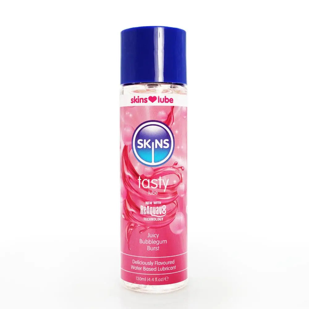 Skins Juicy Bubblegum Blast Waterbased Lubricant 130ml - Save 25% - Fast Shipping - Sale United Kingdom Stoke-on-trent