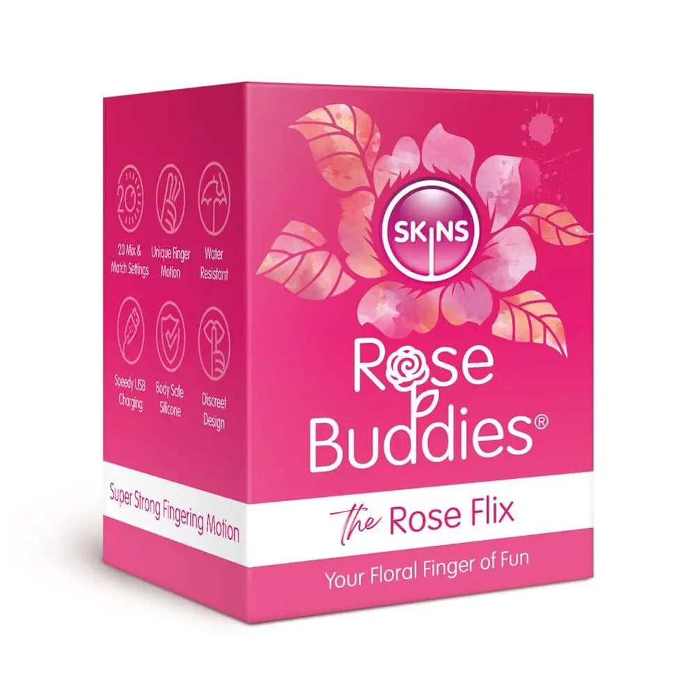 Skins Rose Buddies the Flix Clitoral Massager Pink - Save 30% - the - Fast - Vibrator United Kingdom Stoke-on-trent
