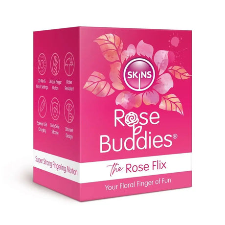 Skins Rose Buddies the Flix Clitoral Massager Pink - Save 30% - the - Fast - Vibrator United Kingdom Stoke-on-trent