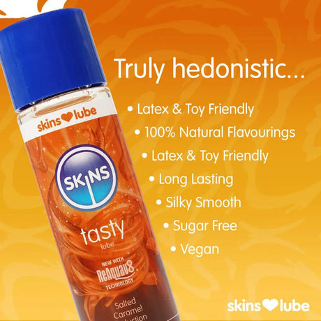 Skins Salted Caramel Seduction Waterbased Lubricant 130ml - Save 25% - Fast - Sale United Kingdom Stoke-on-trent