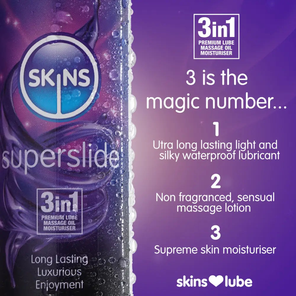 Skins Super Slide Silicone Lubricant - 5ml Foil - Save 25% - Fast Shipping - Sale United Kingdom Stoke-on-trent