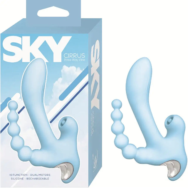 Sky Cirrus Three Way Vibrator - Save 10% - United Kingdom Stoke-on-trent