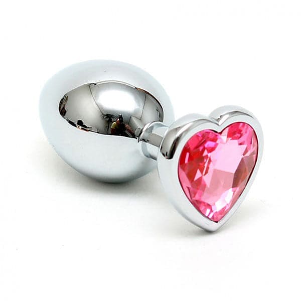 Small Butt Plug with Heart Shaped Crystal - Save 30% - Sale