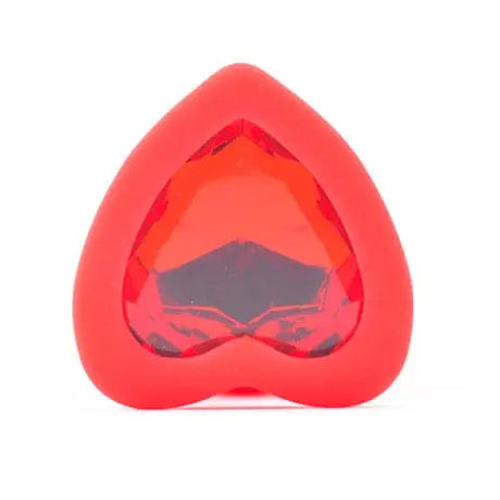 Small Heart Shaped Diamond Base Red Butt Plug - Save 25% - Fast Shipping - Sale United Kingdom Stoke-on-trent
