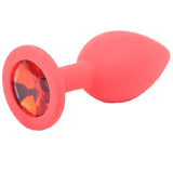 Small Red Jewelled Silicone Butt Plug - Save 25% - Fast Shipping - Sale United Kingdom Stoke-on-trent