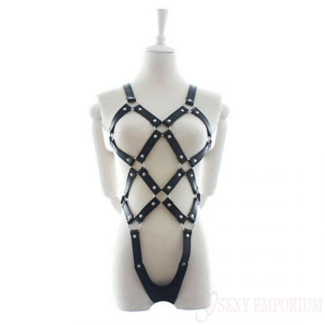 Soft Leather Body Harness