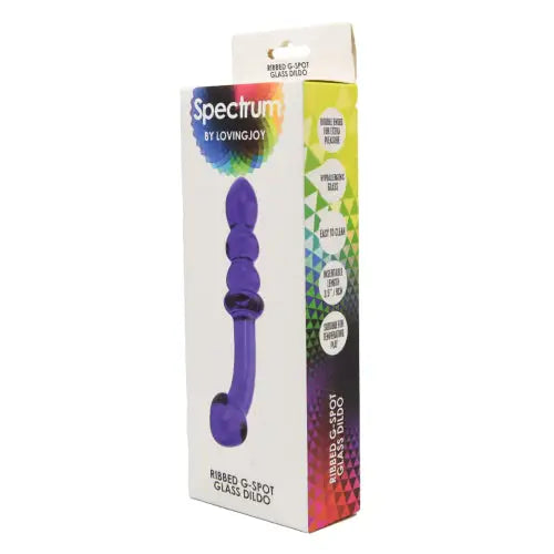 Spectrum Ribbed G-spot Glass Dildo - Dildos - Save 25% - G-spot - Fast Shipping - United Kingdom Stoke-on-trent