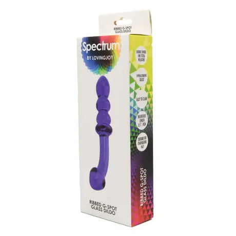 Spectrum Ribbed G-spot Glass Dildo - Dildos - Save 25% - G-spot - Fast Shipping - United Kingdom Stoke-on-trent