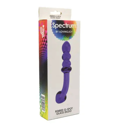 Spectrum Ribbed G-spot Glass Dildo - Dildos - Save 25% - G-spot - Fast Shipping - United Kingdom Stoke-on-trent
