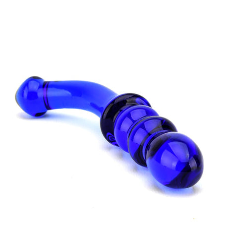 Spectrum geribbelde g-spot glazen dildo