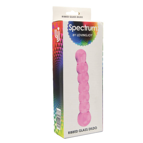 Spectrum Dildo din sticlă cu nervuri