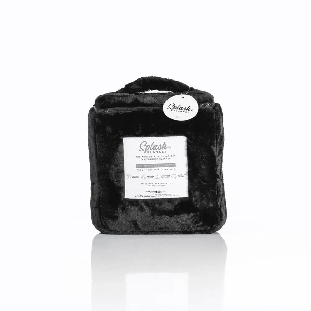 Splash Blanket - Furlush (non Bonded) - Black on - Large - Save 5% - (non Bonded) - Fast - Sale United Kingdom Stoke-on-trent