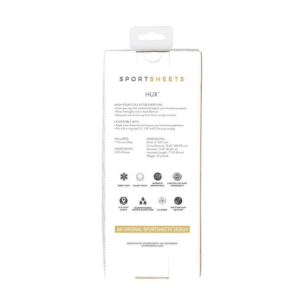 Sportsheets Merge Collection - Hux - 7’’ Solid Silicone Dildo - Save 10% - Fast - Dildos United Kingdom Stoke-on-trent