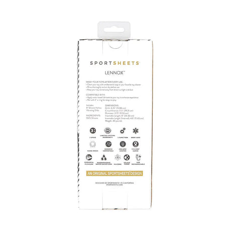 Sportsheets Merge Collection - Lennox - 8’’ Hollow Vibrating Silicone Dildo - Save 15% - Dildos United Kingdom Stoke-on-trent