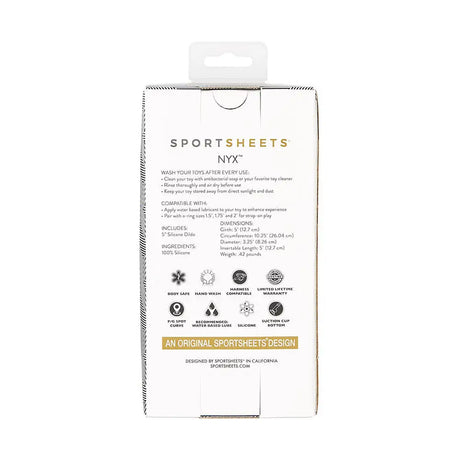 Sportsheets Merge Collection - Nyx - 5’’ Solid Silicone Dildo - Save 10% - Fast - Dildos United Kingdom Stoke-on-trent