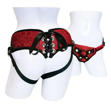 Sportsheets Red Lace with Satin Corsette Strap - Save 30% - Sportsheets with - Fast Shipping - Sale United Kingdom Stoke-on-trent