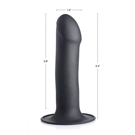 Squeezable Phallic Dildo - Black - Sex Toys - Save 25%