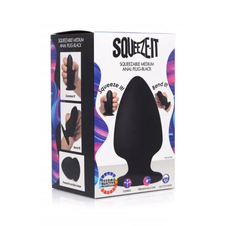 Squeezable Silicone Anal Plug - Medium - Sex Toys - Save 25% - Fast Shipping - Sale United Kingdom Stoke-on-trent