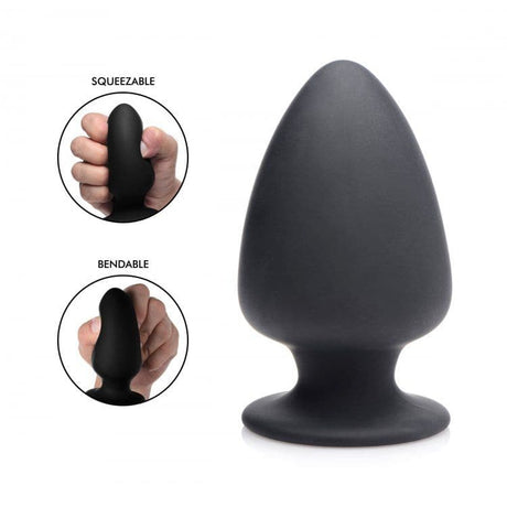 Squeezable Silicone Anal Plug - Medium - Sex Toys