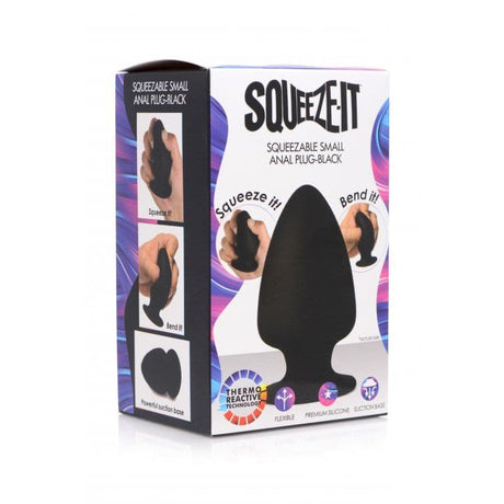 Squeezable Silicone Anal Plug - Small - Sex Toys
