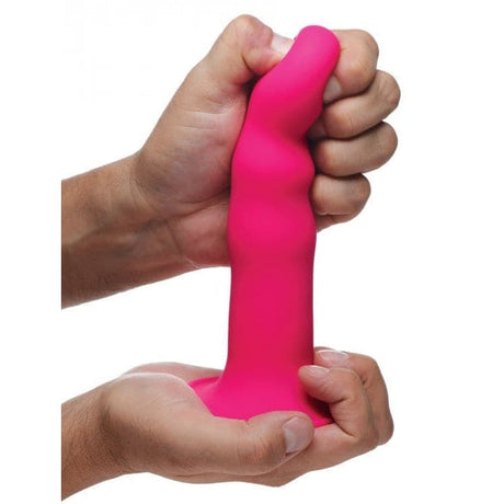 Squeezable Wavy Dildo - Pink - Sex Toys - Save 25%