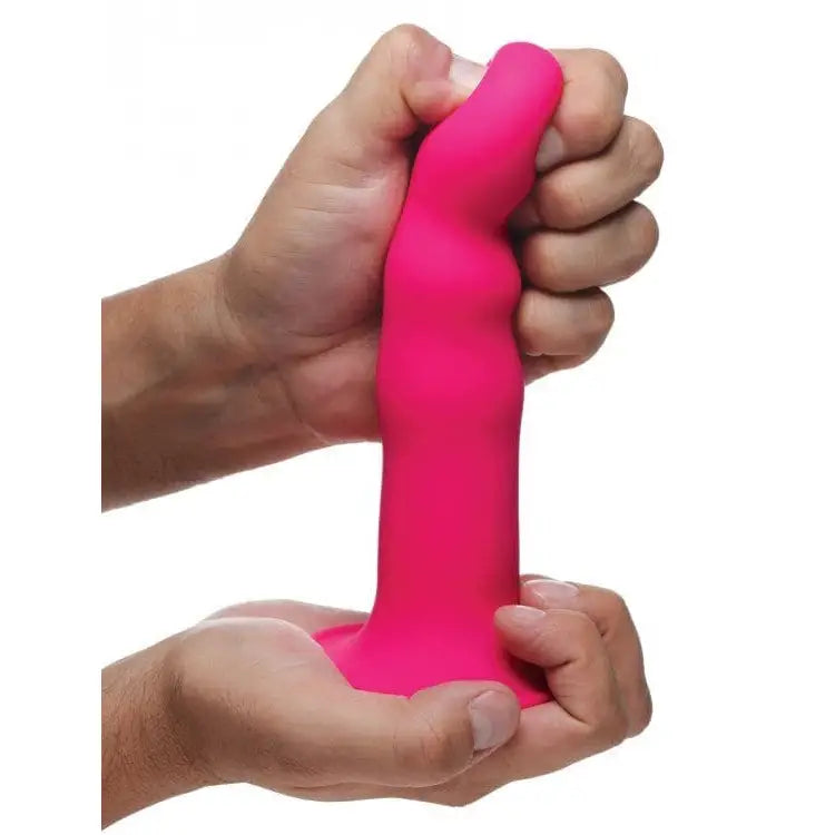 Squeezable Wavy Dildo - Pink - Sex Toys - Save 25% - Fast Shipping - United Kingdom Stoke-on-trent