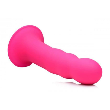 Squeezable Wavy Dildo - Pink - Sex Toys - Save 25%