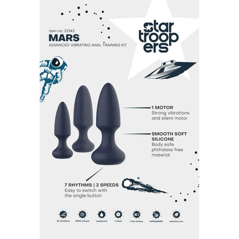 Startroopers Mars Advanced Vibrating Anal Vibe Kit - Save 30% - Fast Shipping - Dildos United Kingdom Stoke-on-trent