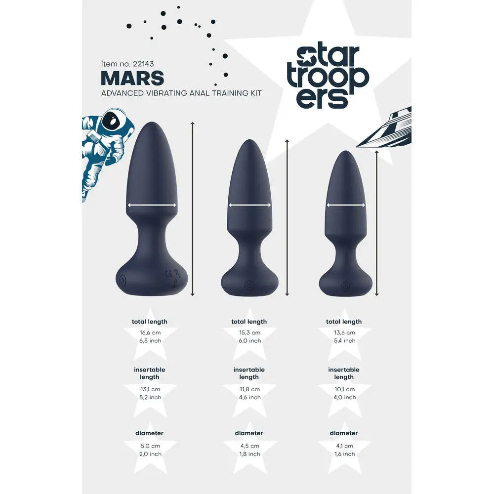 Startroopers Mars Advanced Vibrating Anal Vibe Kit - Save 30% - Fast Shipping - Dildos United Kingdom Stoke-on-trent
