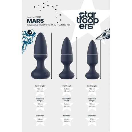 Startroopers Mars Advanced Vibrating Anal Vibe Kit - Save 30% - Fast Shipping - Dildos United Kingdom Stoke-on-trent