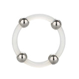 Steel Beaded Silicone Ring Large - Save 25% - Sale