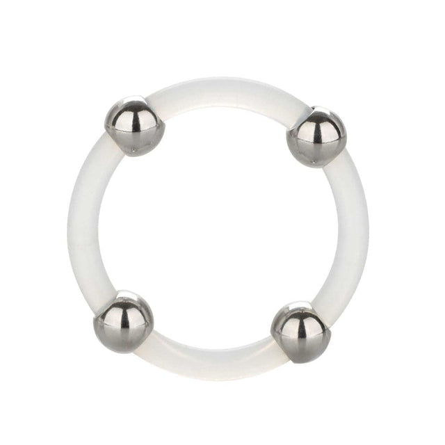 Steel Beaded Silicone Ring Large - Save 25% - Sale