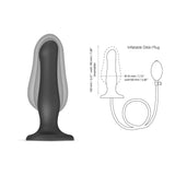 Strap on me - Inflatable Dildo Plug Black - Save 5% - on me - Fast Shipping - United Kingdom Stoke-on-trent